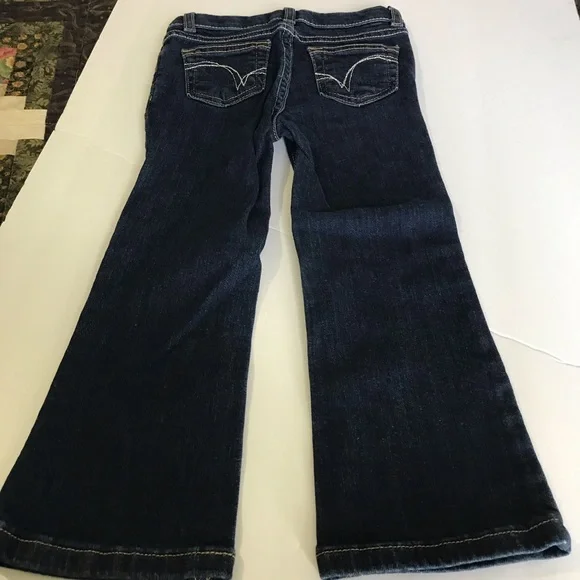 Jumping Beans Girl’s 4T Dark Blue Distressed Denim Jeans. - Picture 5 of 10